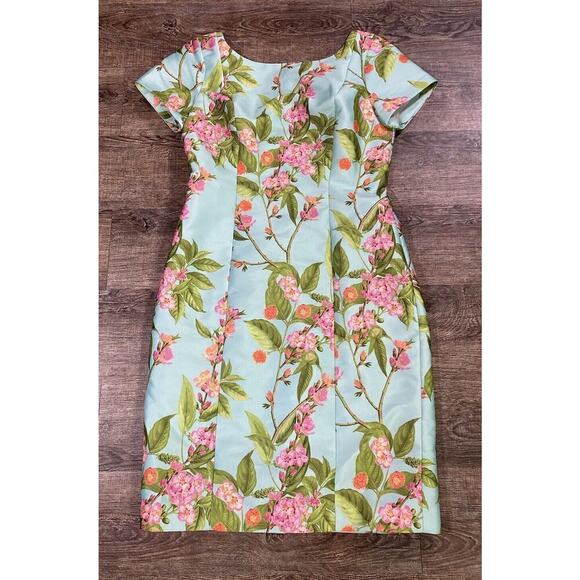 Talbots Dresses & Skirts - Talbots Botanical Flowers Cap Sleeve Sheath Cocktail Dress Women’s 2